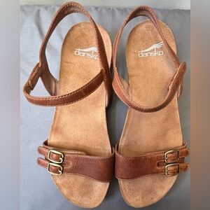 Dansko Rebekah Sandals size 40/US 9.5-10 Color Cognac